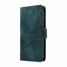 For Google Pixel 9a Embossed Rhombus Starry Leather Phone Case(Green) - 2