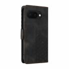 For Google Pixel 9a Embossed Rhombus Starry Leather Phone Case(Black) - 3