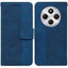 For Redmi 14C 4G Geometric Embossed Leather Phone Case(Blue) - 1