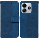 For Redmi Note 14 5G Geometric Embossed Leather Phone Case(Blue) - 1