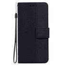 For Redmi Note 14 4G 164.84mm Geometric Embossed Leather Phone Case(Black) - 3