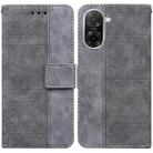 For Redmi A5 4G 173.3mm Geometric Embossed Leather Phone Case(Grey) - 1