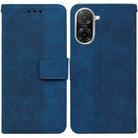 For Redmi A5 4G 173.3mm Geometric Embossed Leather Phone Case(Blue) - 1