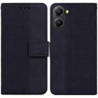 For Redmi Turbo 4 / Xiaomi Poco X7 Pro Geometric Embossed Leather Phone Case(Black) - 1