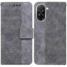 For Redmi A5 4G 171.7mm Geometric Embossed Leather Phone Case(Grey) - 1