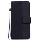 For Huawei nova 12 Ultra Geometric Embossed Leather Phone Case(Black) - 3