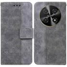 For Huawei nova 12i 4G Global Geometric Embossed Leather Phone Case(Grey) - 1