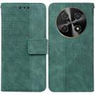 For Huawei nova 12i 4G Global Geometric Embossed Leather Phone Case(Green) - 1