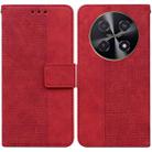 For Huawei nova 12i 4G Global Geometric Embossed Leather Phone Case(Red) - 1