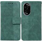 For Huawei nova 13 Pro Geometric Embossed Leather Phone Case(Green) - 1