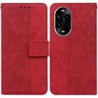 For Huawei nova 13 Pro Geometric Embossed Leather Phone Case(Red) - 1