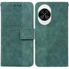 For Huawei nova 14 Geometric Embossed Leather Phone Case(Green) - 1