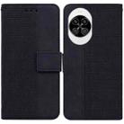 For Huawei nova 14 Geometric Embossed Leather Phone Case(Black) - 1