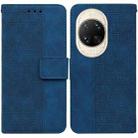 For Huawei nova 14 Ultra Geometric Embossed Leather Phone Case(Blue) - 1