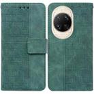 For Huawei nova 14 Ultra Geometric Embossed Leather Phone Case(Green) - 1