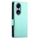 For OPPO A1 Pro / Reno8 T 5G Side Buckle Magnetic Frosted Leather Phone Case(Mint Green) - 3