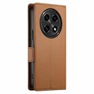 For OPPO A2 Pro / A3 Pro Side Buckle Magnetic Frosted Leather Phone Case(Brown) - 3