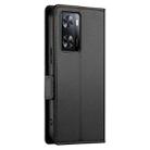 For OPPO A57 4G Global / A77 4G Global Side Buckle Magnetic Frosted Leather Phone Case(Black) - 3