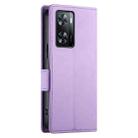 For OPPO A57 4G Global / A77 4G Global Side Buckle Magnetic Frosted Leather Phone Case(Purple) - 3