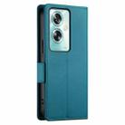 For OPPO A79 5G Side Buckle Magnetic Frosted Leather Phone Case(Blue) - 3