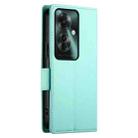 For OPPO Reno11 F Side Buckle Magnetic Frosted Leather Phone Case(Mint Green) - 3