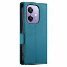 For OPPO A3 4G / 5G / A3X 4G / 5G India Side Buckle Magnetic Frosted Leather Phone Case(Blue) - 3