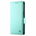 For OPPO Reno12 F 4G / 5G / F27 India Side Buckle Magnetic Frosted Leather Phone Case(Mint Green) - 2