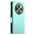 For OPPO Reno12 F 4G / 5G / F27 India Side Buckle Magnetic Frosted Leather Phone Case(Mint Green) - 3