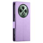 For OPPO Reno12 F 4G / 5G / F27 India Side Buckle Magnetic Frosted Leather Phone Case(Purple) - 3