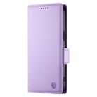 For OPPO Reno13 F 4G / 5G Side Buckle Magnetic Frosted Leather Phone Case(Purple) - 2
