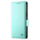 For OPPO A5 PRO 5G Global Side Buckle Magnetic Frosted Leather Phone Case(Mint Green) - 2