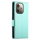 For OPPO A5 PRO 5G Global Side Buckle Magnetic Frosted Leather Phone Case(Mint Green) - 3