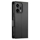 For OPPO Reno14 Global / Reno14 F 5G Side Buckle Magnetic Frosted Leather Phone Case(Black) - 3