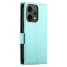 For OPPO Reno14 Global / Reno14 F 5G Side Buckle Magnetic Frosted Leather Phone Case(Mint Green) - 3