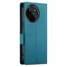 For Realme 11 4G Side Buckle Magnetic Frosted Leather Phone Case(Blue) - 3