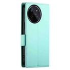 For Realme 11 4G Side Buckle Magnetic Frosted Leather Phone Case(Mint Green) - 3