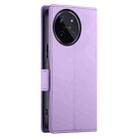 For Realme 11 4G Side Buckle Magnetic Frosted Leather Phone Case(Purple) - 3