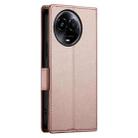 For Realme 11 5G / Realme 11x Side Buckle Magnetic Frosted Leather Phone Case(Rose Gold) - 3