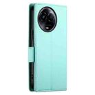 For Realme 11 5G / Realme 11x Side Buckle Magnetic Frosted Leather Phone Case(Mint Green) - 3