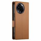 For Realme 11 5G / Realme 11x Side Buckle Magnetic Frosted Leather Phone Case(Brown) - 3