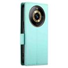 For Realme 11 Pro 5G / 11 Pro+ 5G Side Buckle Magnetic Frosted Leather Phone Case(Mint Green) - 3