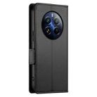 For Realme 12 Pro / 12 Pro+ Side Buckle Magnetic Frosted Leather Phone Case(Black) - 3