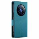 For Realme 12 Pro / 12 Pro+ Side Buckle Magnetic Frosted Leather Phone Case(Blue) - 3