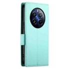 For Realme 12 Pro / 12 Pro+ Side Buckle Magnetic Frosted Leather Phone Case(Mint Green) - 3