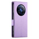 For Realme 12 Pro / 12 Pro+ Side Buckle Magnetic Frosted Leather Phone Case(Purple) - 3