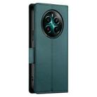 For Realme 12+ / Narzo 70 Pro Side Buckle Magnetic Frosted Leather Phone Case(Dark Green) - 3