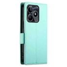 For Realme C53 4G / Narzo N53 4G Side Buckle Magnetic Frosted Leather Phone Case(Mint Green) - 3