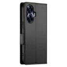 For Realme C55 4G / Narzo N55 Side Buckle Magnetic Frosted Leather Phone Case(Black) - 3