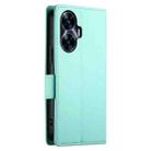 For Realme C55 4G / Narzo N55 Side Buckle Magnetic Frosted Leather Phone Case(Mint Green) - 3