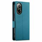 For Realme C67 4G Global Side Buckle Magnetic Frosted Leather Phone Case(Blue) - 3